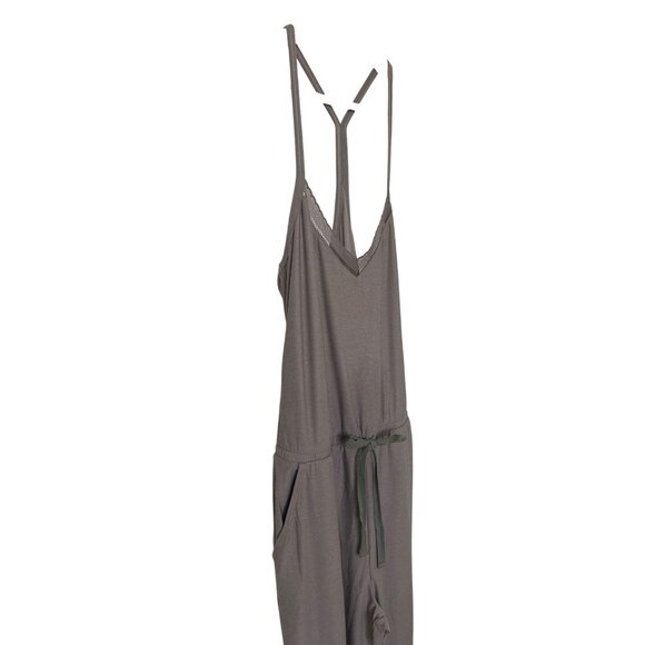 Beyond Yoga Strappy Back Jumpsuit In Oysht Grey - Picture 4 of 8
